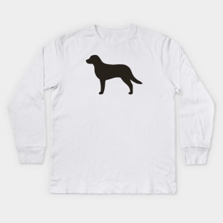 Chesapeake Bay Retriever Silhouette Kids Long Sleeve T-Shirt